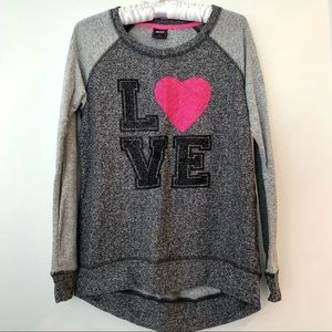 NWT Gray Love Sweater